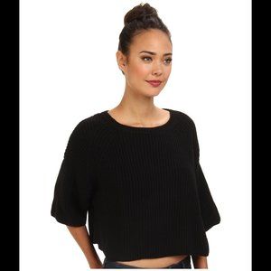 NWT FREE PEOPLE "Ryanne" Cotton Blend Sweater, sz M